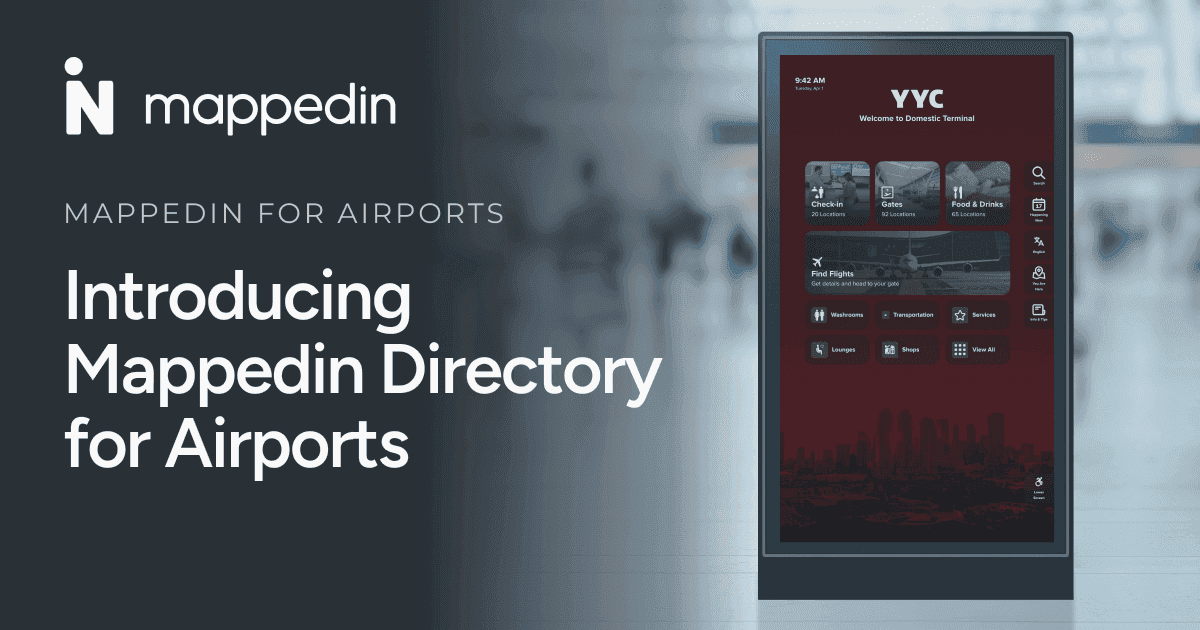 Mappedin Directory for Airports